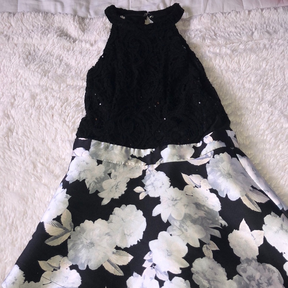Black Dress with flowers